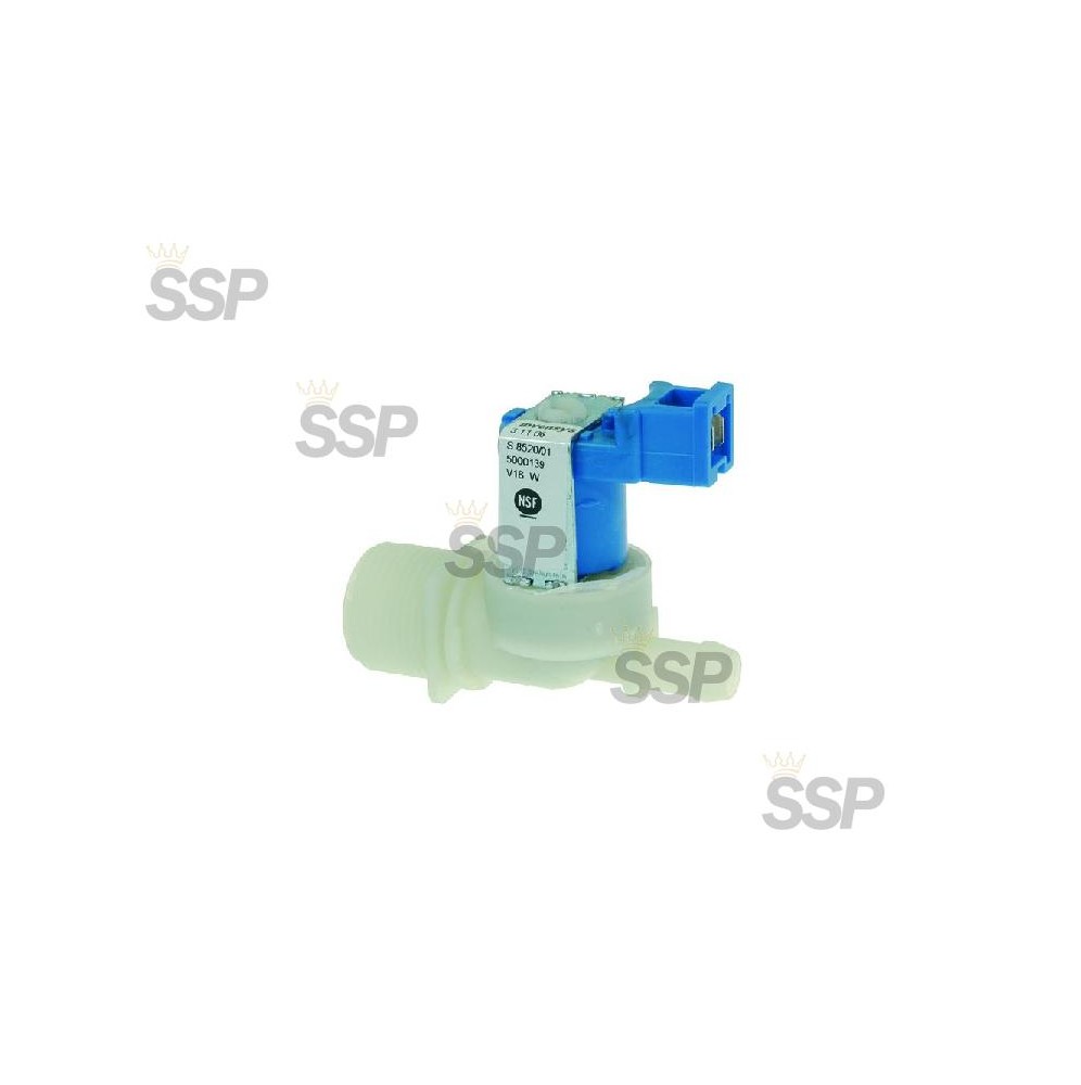 Solenoid valve 1 ways 180°   10,50 mm 